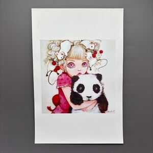Camilla d’Errico Fruit Fuzz Art Print Big Eyes Girl Panda Mice Pop Manga Lowbrow